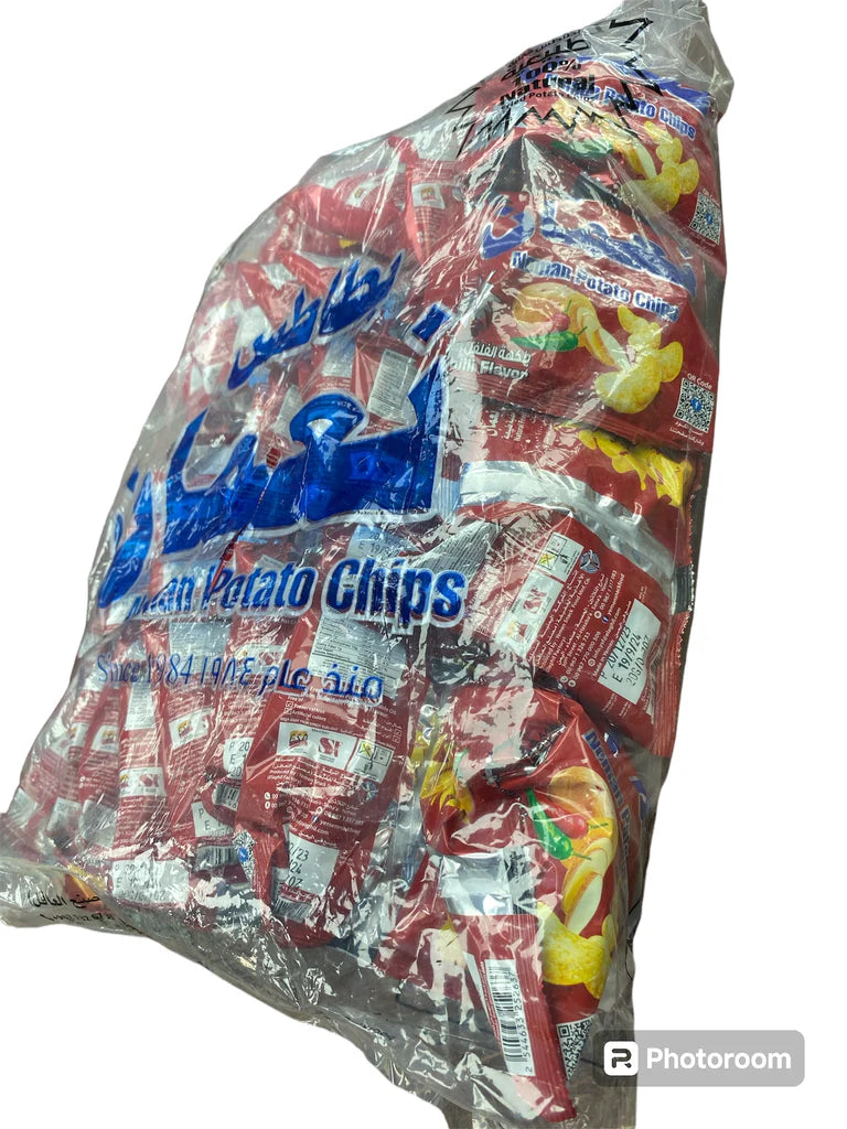 Noman Hot Chili Potato Chips بطاطس نعمان بالفلفل الحار