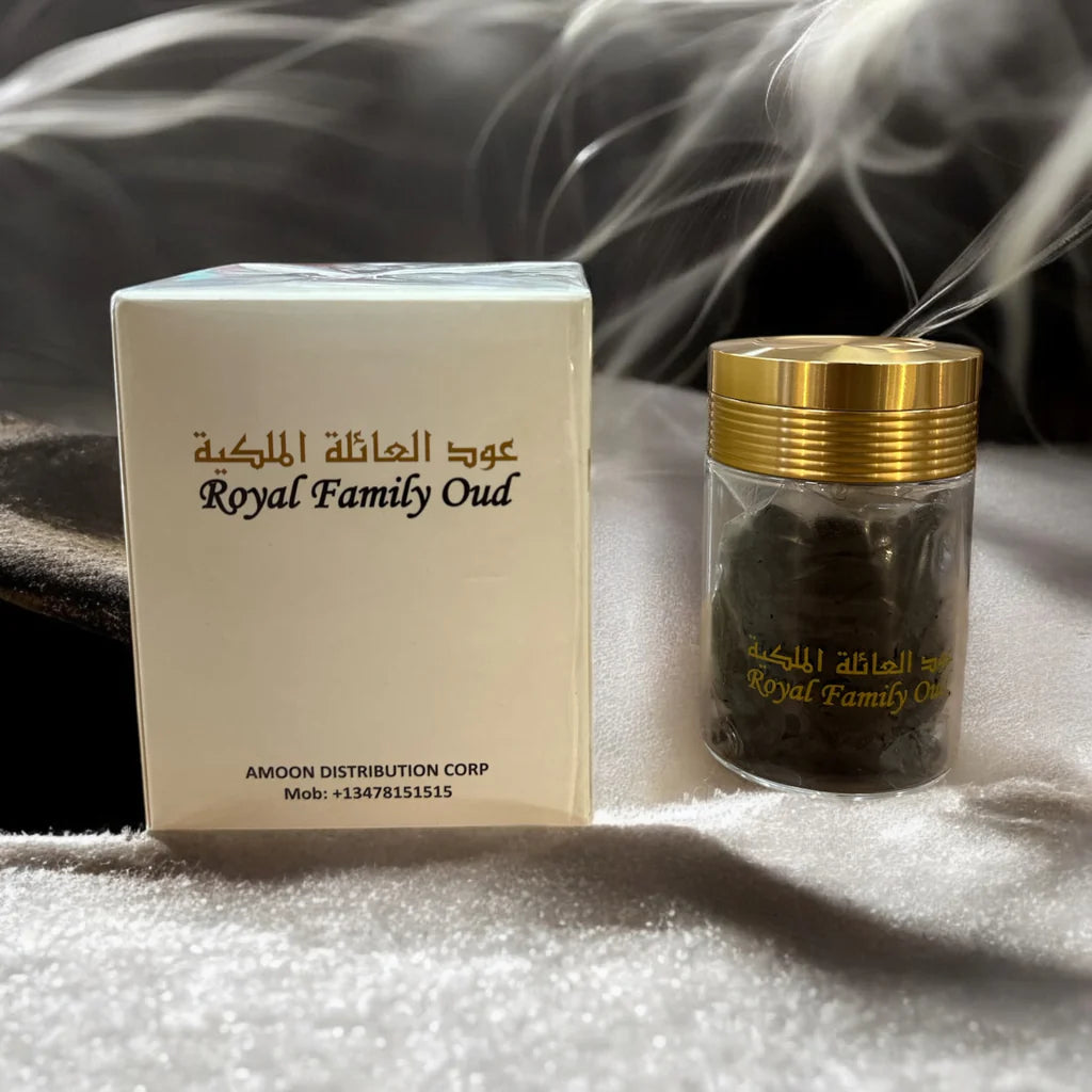 Royal Family Incense: Oud infused with the finest varieties of aged oud بخور العائله الملكيه عود مسقى بأرقى أنواع العود المعتق