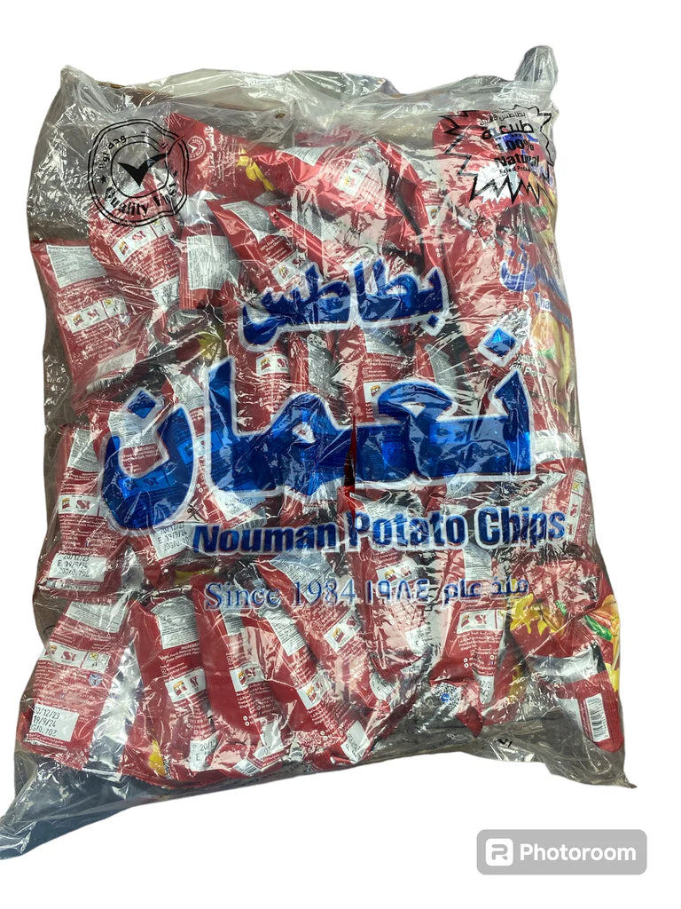 Nouman Potato Chips بطاطس نعمان بنكهة الكاتشب/بطاطس نعمان بنكهة الفلفل الحار