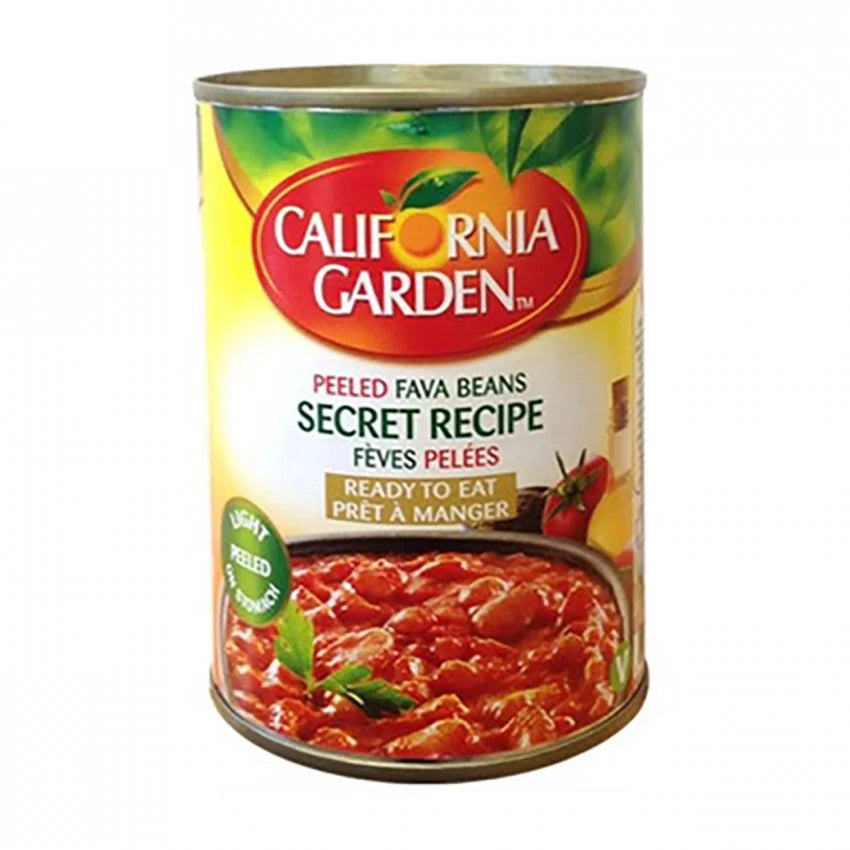 California Garden peeled Fava beans Secret recipe (16 oz) فول مدمس مقشر من "كاليفورنيا جاردن" - الوصفة السرية