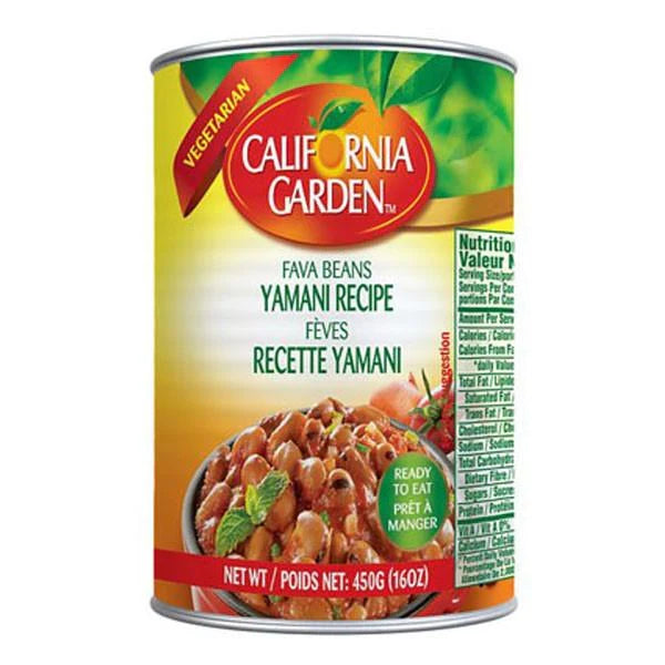 California Garden Fava Beans Yemeni Recipe (450 G) فول مدمس "كاليفورنيا جاردن" - وصفة يمانية